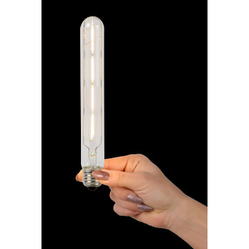 Филаментная светодиодная лампа Lucide 49031/05/60 цилиндр E27 8W, 2700K (теплый) CRI80 220V, диммируемая, гарантия 30 дней - миниатюра 3