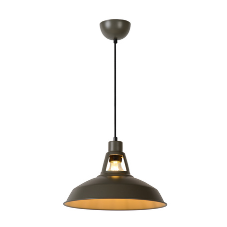 Подвесной светильник Lucide Brassy 43401/31/41, 1xE27x60W, серый, металл - миниатюра 1