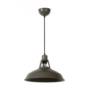 Подвесной светильник Lucide Brassy 43401/31/41, 1xE27x60W, серый, металл - миниатюра 2