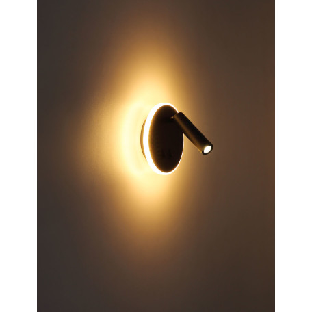 Настенный светодиодный светильник с регулировкой направления света с дополнительной подсветкой Globo Many 78405S, LED 6W 3000K 333lm - миниатюра 6