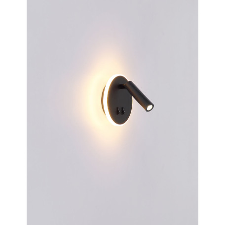 Настенный светодиодный светильник с регулировкой направления света с дополнительной подсветкой Globo Many 78405S, LED 6W 3000K 333lm - миниатюра 7