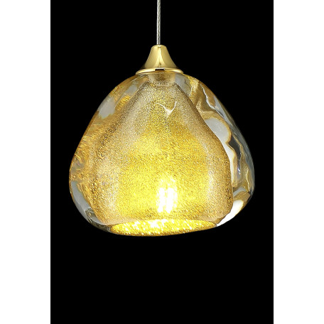 Подвесной светильник Crystal Lux VERANO SP1 GOLD 3710/201, 1xG9x15W - миниатюра 3