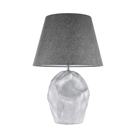 Настольная лампа Arti Lampadari Bernalda E 4.1 S, 1xE27x60W, серый, керамика, текстиль