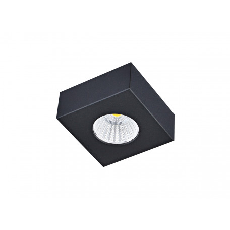 Потолочный светодиодный светильник Donolux Mono DL18812/7W Black SQ, IP44, LED 7W 3000K 420lm