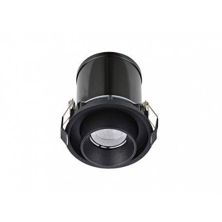 Встраиваемый светодиодный светильник с регулировкой направления света Donolux DL18621/01R Black Dim, LED 9,2W 3000K 740lm - миниатюра 2
