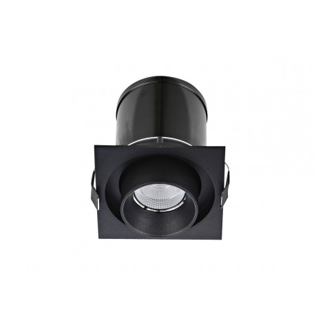 Встраиваемый светодиодный светильник с регулировкой направления света Donolux DL18621/01SQ Black Dim, LED 9,2W 3000K 740lm - миниатюра 2