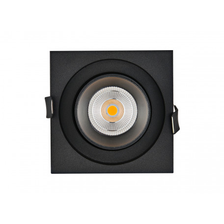 Встраиваемый светодиодный светильник с регулировкой направления света Donolux DL18621/01SQ Black Dim, LED 9,2W 3000K 740lm - миниатюра 4