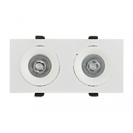 Встраиваемый светильник Donolux Saturn DL18412/02TSQ White, 2xGU10x50W, белый - миниатюра 5