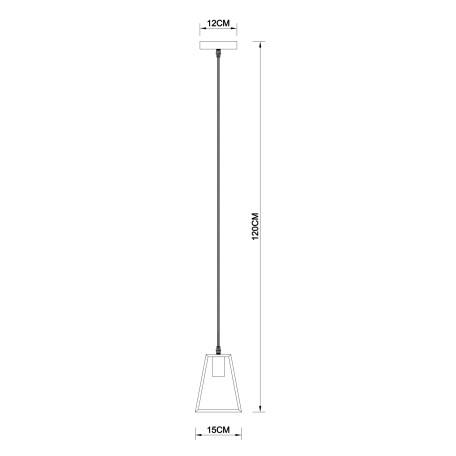 Схема с размерами Arte Lamp A8030SP-1WH