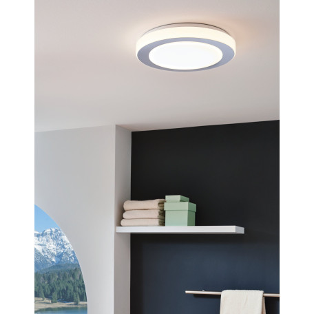 Потолочный светодиодный светильник Eglo LED Carpi 95283, IP44, LED 16W 3000K 1500lm, пластик - миниатюра 4