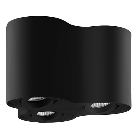 Потолочный светильник Lightstar Binoco 052037, 3xGU10x50W, черный, металл