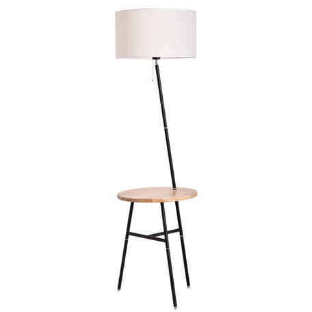 Торшер со столиком Arte Lamp Combo A9202PN-1BK, 1xE27x60W