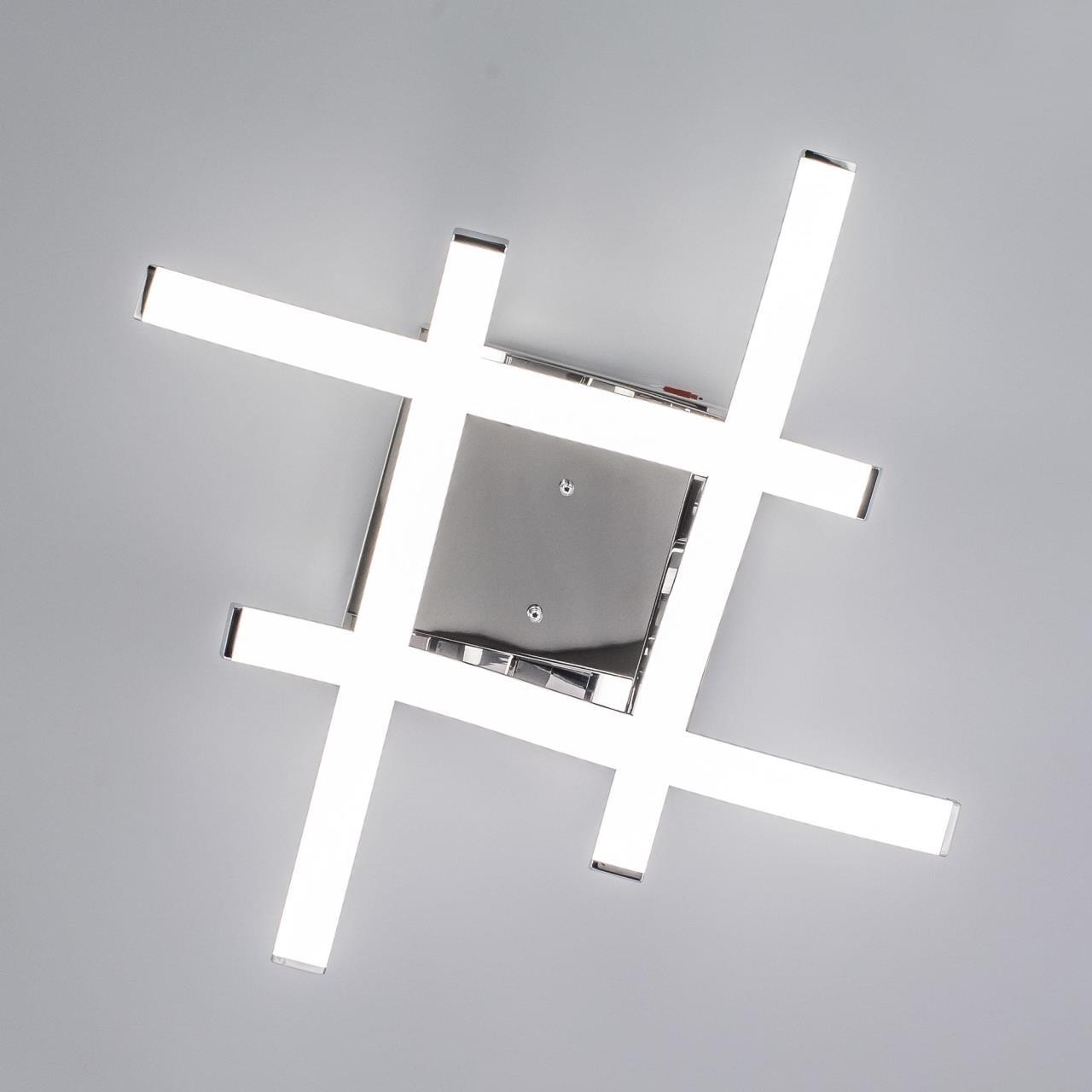 Потолочная светодиодная люстра Citilux Джек CL226121, LED 54W 3900lm, хром, металл, металл с пластиком - фото 4