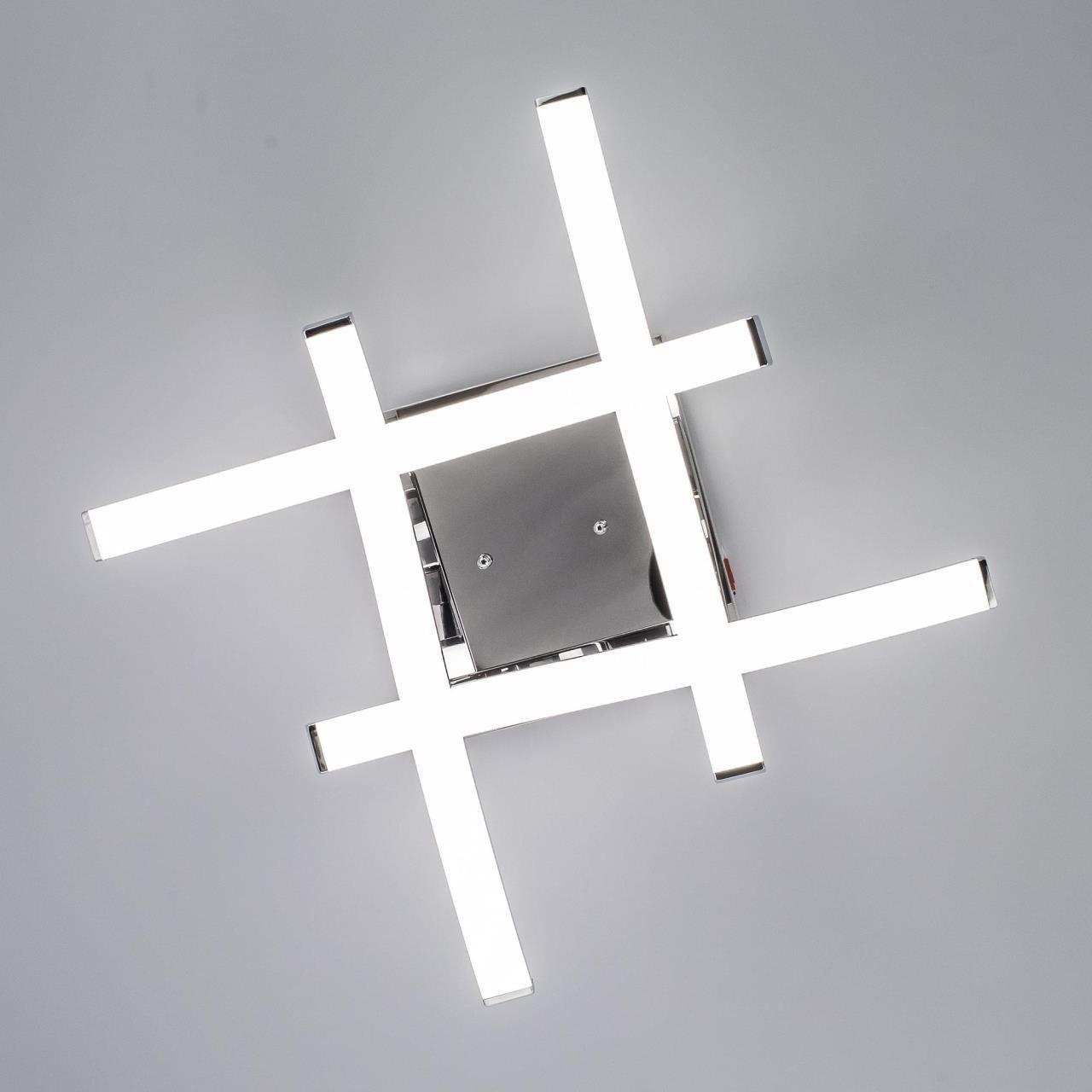 Потолочная светодиодная люстра Citilux Джек CL226121, LED 54W 3900lm, хром, металл, металл с пластиком - фото 7