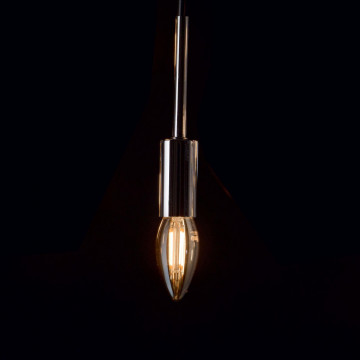 Филаментная светодиодная лампа Ideal Lux LAMPADINA VINTAGE E14 4W OLIVA 151649 свеча E14 4W, 2200K (теплый) 240V - миниатюра 2