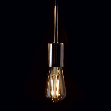 Филаментная светодиодная лампа Ideal Lux LAMPADINA VINTAGE E27 4W CONO 151694 прямосторонняя груша E27 4W, 2200K (теплый) 240V - миниатюра 2