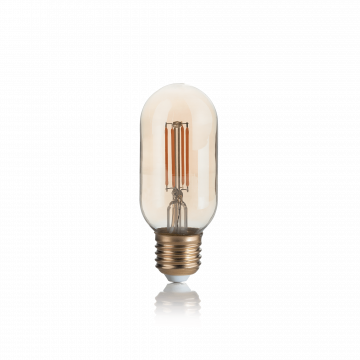 Филаментная светодиодная лампа Ideal Lux LAMPADINA VINTAGE E27 4W BOMB 151700 цилиндр E27 4W, 2200K (теплый) 240V - миниатюра 1