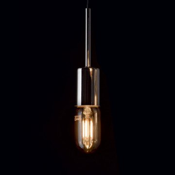 Филаментная светодиодная лампа Ideal Lux LAMPADINA VINTAGE E27 4W BOMB 151700 цилиндр E27 4W, 2200K (теплый) 240V - миниатюра 2