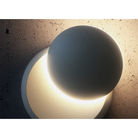 Настенный светодиодный светильник с регулировкой направления света Donolux Solar DL18428/11WW-White, IP54, LED 4W 3000K 360lm, белый - миниатюра 2