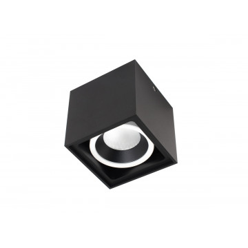 Потолочный светодиодный светильник Donolux Invers DL18415/11WW-SQ Black/White Dim, LED 15W 3000K 1350lm - миниатюра 1