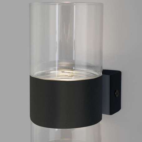 Настенный светодиодный светильник Eurosvet Watford 40021/1 LED чёрный/прозрачный (a062086), LED 6W 4200K 300lm CRI>80 - миниатюра 3
