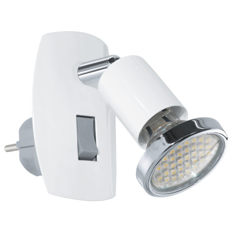 Штекерный светильник с регулировкой направления света Eglo Mini 4 92925, 1xGU10x3W, белый, металл - миниатюра 1