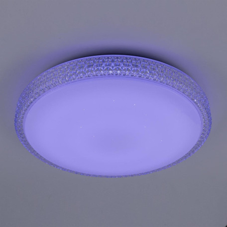 Музыкальный потолочный светодиодный светильник с пультом ДУ Citilux Альпина Смарт CL718A40G, LED 45W 3000-5500K + RGB 3600lm - миниатюра 4