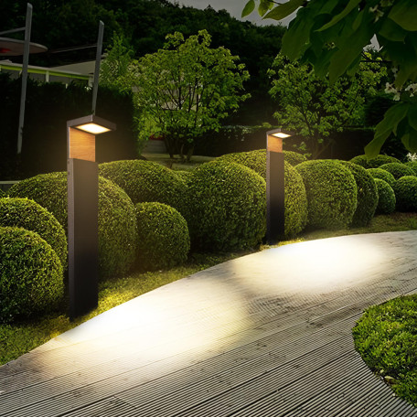 Садово-парковый светодиодный светильник Loft It Oak 100001/1000, IP54, LED 5W 3000K 350lm - миниатюра 9