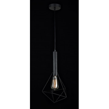 Подвесной светильник Maytoni Spider T021-01-B, 1xE27x60W, черный, металл - фото 3