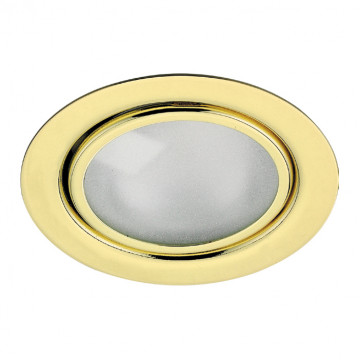 Светильник Novotech Spot Flat 369121, 1xG4x20W, золото, металл, стекло