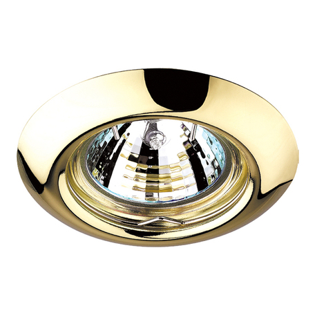 Встраиваемый светильник Novotech Spot Tor 369113, 1xGU5.3x50W, золото, металл - фото 1