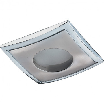 Встраиваемый светильник Novotech Spot Aqua 369306, IP65, 1xGU5.3x50W, никель, металл, стекло