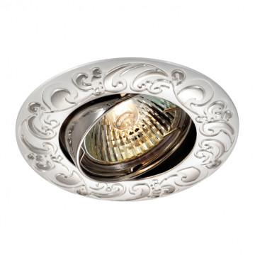 Встраиваемый светильник Novotech Spot Henna 369689, 1xGU5.3x50W, серебро, никель, металл