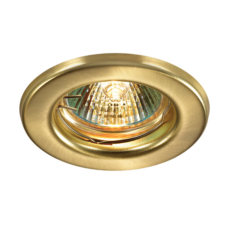 Встраиваемый светильник Novotech Spot Classic 369704, 1xGU5.3x50W, золото, металл