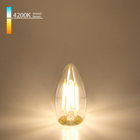 Светодиодная лампа Elektrostandard свеча F BLE2736 a048673 E27 7W, 4200K (холодный) CRI>80 - миниатюра 1