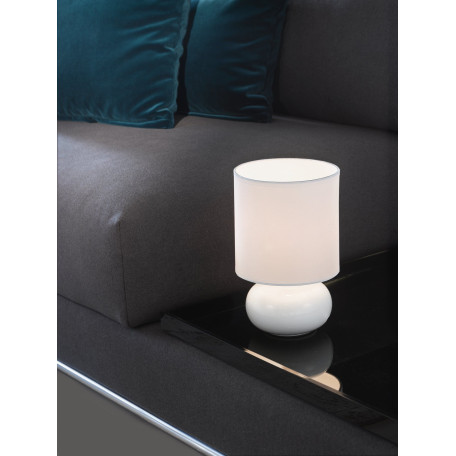 Настольная лампа Eglo Trondio 93046, 1xE14x40W, белый, керамика, текстиль - миниатюра 2