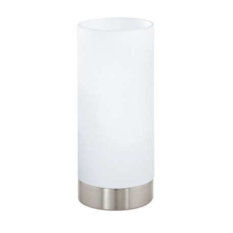 Настольная лампа Eglo Damasco 1 95775, 1xE27x60W, никель, белый, металл, стекло - миниатюра 1