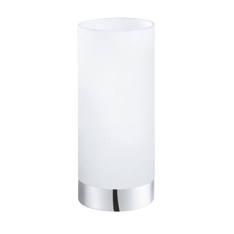 Настольная лампа Eglo Damasco 1 95776, 1xE27x60W, хром, белый, металл, стекло - миниатюра 1
