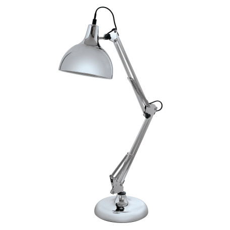 Настольная лампа Eglo Borgillio 94702, 1xE27x40W, хром, металл