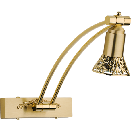 Настенный светильник для подсветки картин Kutek Coco COC-PODS-1(Z)350, 1xGU10x35W, золото, металл