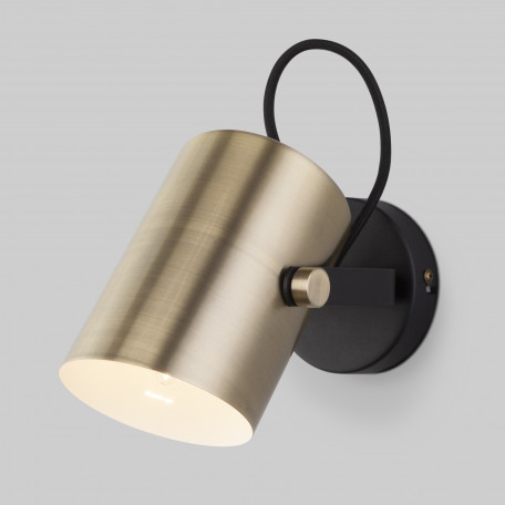 Настенный светильник с регулировкой направления света Eurosvet Italio 20093/1 черный/античная бронза (a051720)