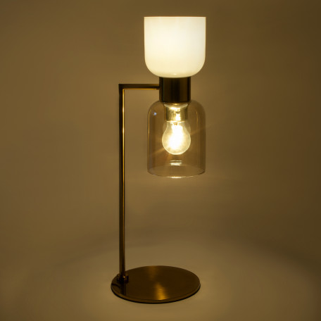 Настольная лампа Eurosvet Tandem 01084/2 латунь (a052292), 2xE27x60W - миниатюра 2