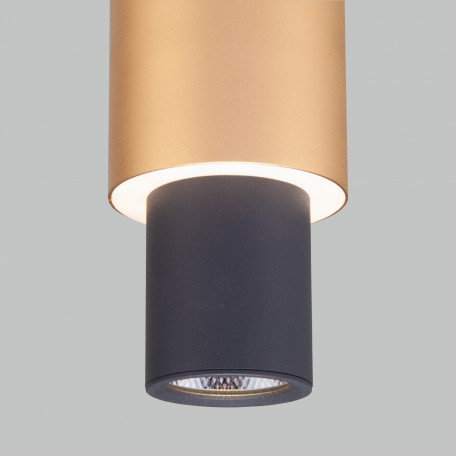 Подвесной светодиодный светильник Eurosvet Bento 50204/1 LED черный/матовое золото (a051714), LED 13W 4200K 900lm CRI>80 - миниатюра 3