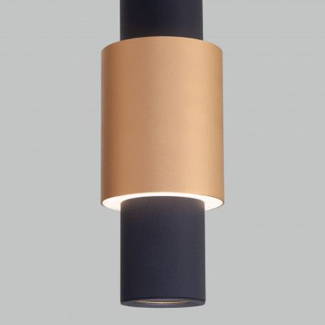 Подвесной светодиодный светильник Eurosvet Bento 50204/1 LED черный/матовое золото (a051714), LED 13W 4200K 900lm CRI>80 - миниатюра 5