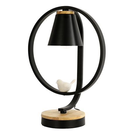 Настольная лампа Favourite F-Promo Uccello 2938-1T, 1xE27x40W, черный с коричневым, черный