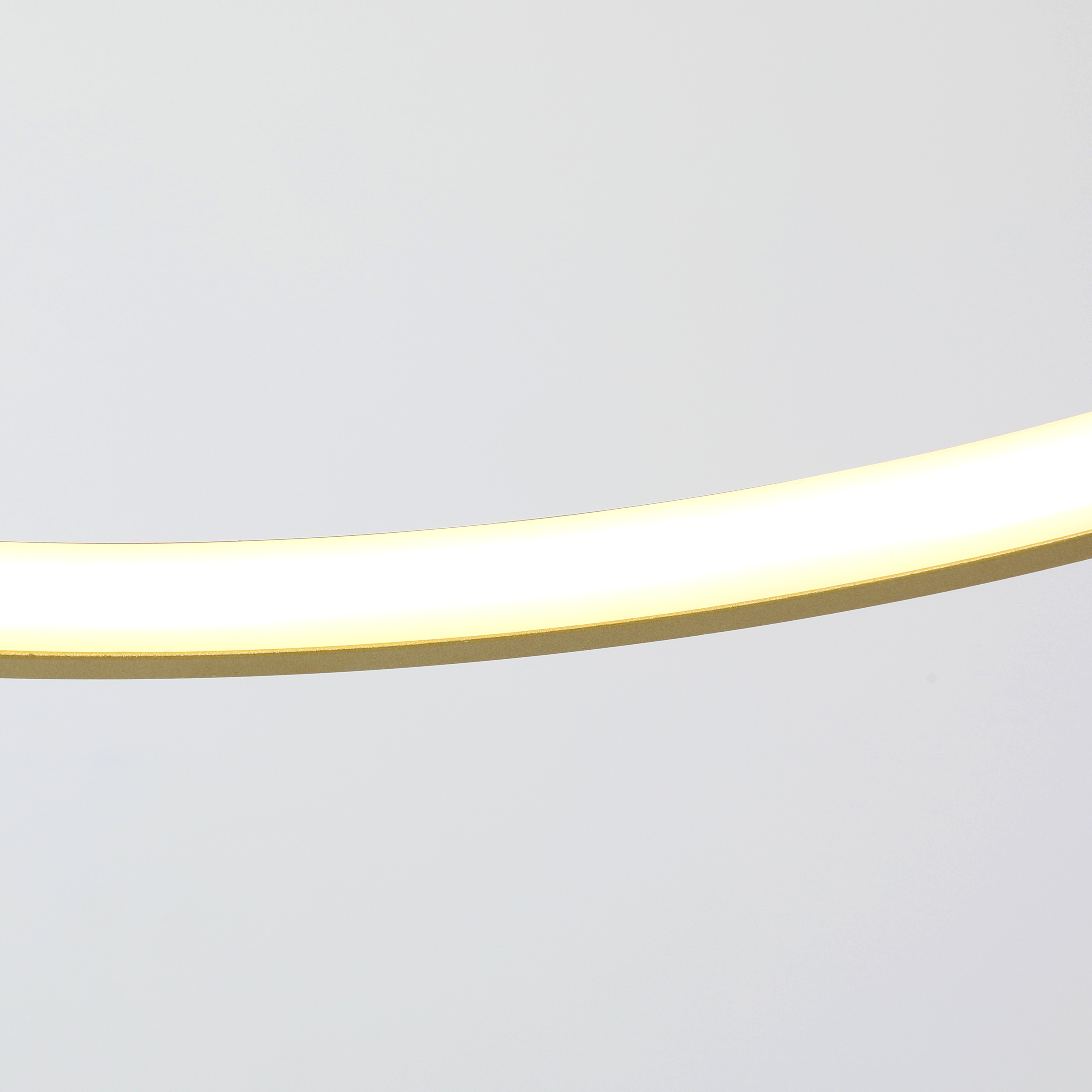 Подвесная светодиодная люстра Favourite Giro 2937-4P, LED 22W 4000K 990lm, золотой с белым, золотой - фото 4