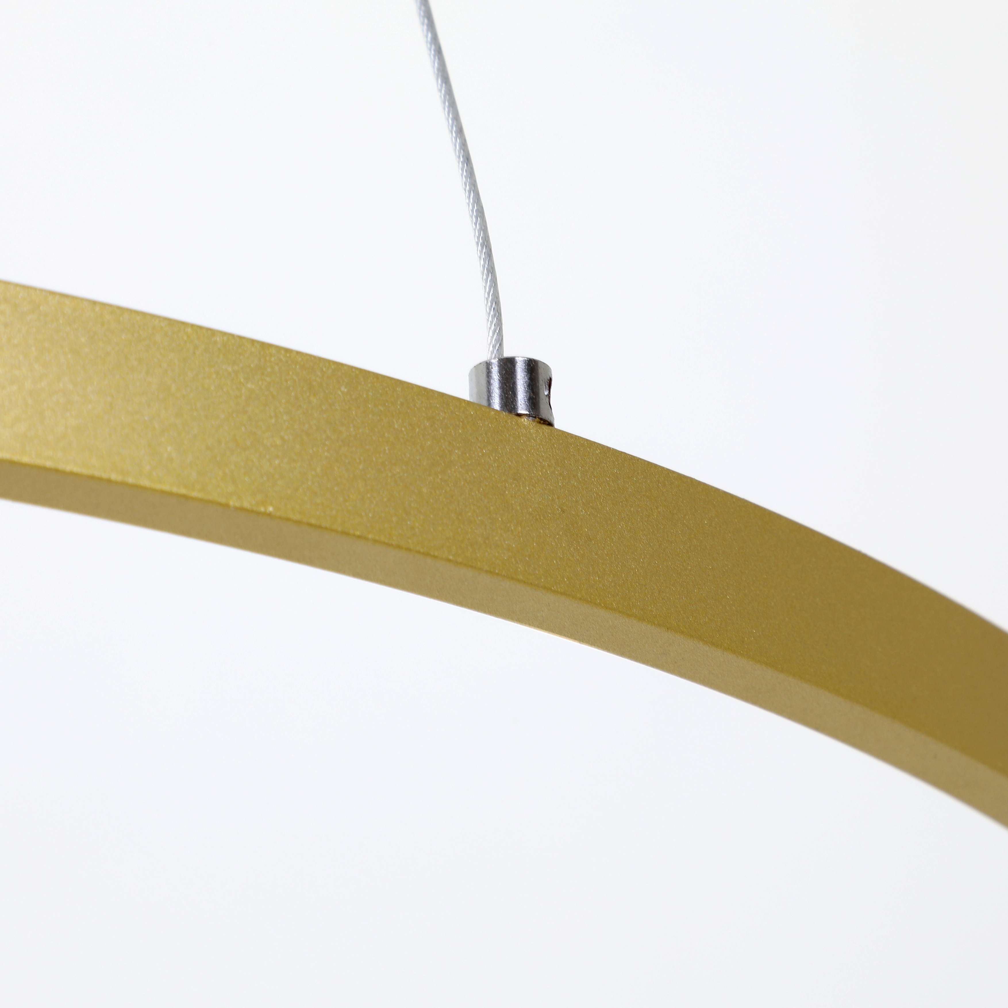 Подвесная светодиодная люстра Favourite Giro 2937-6P, LED 32W 4000K 1530lm, золотой, золотой с белым - фото 5