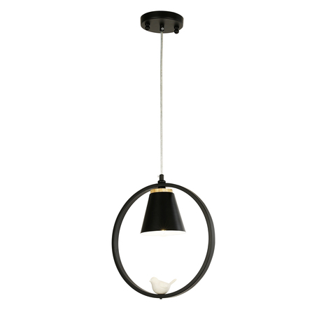 Подвесной светильник Favourite F-Promo Uccello 2938-1P, 1xE27x40W, черный с коричневым, черный