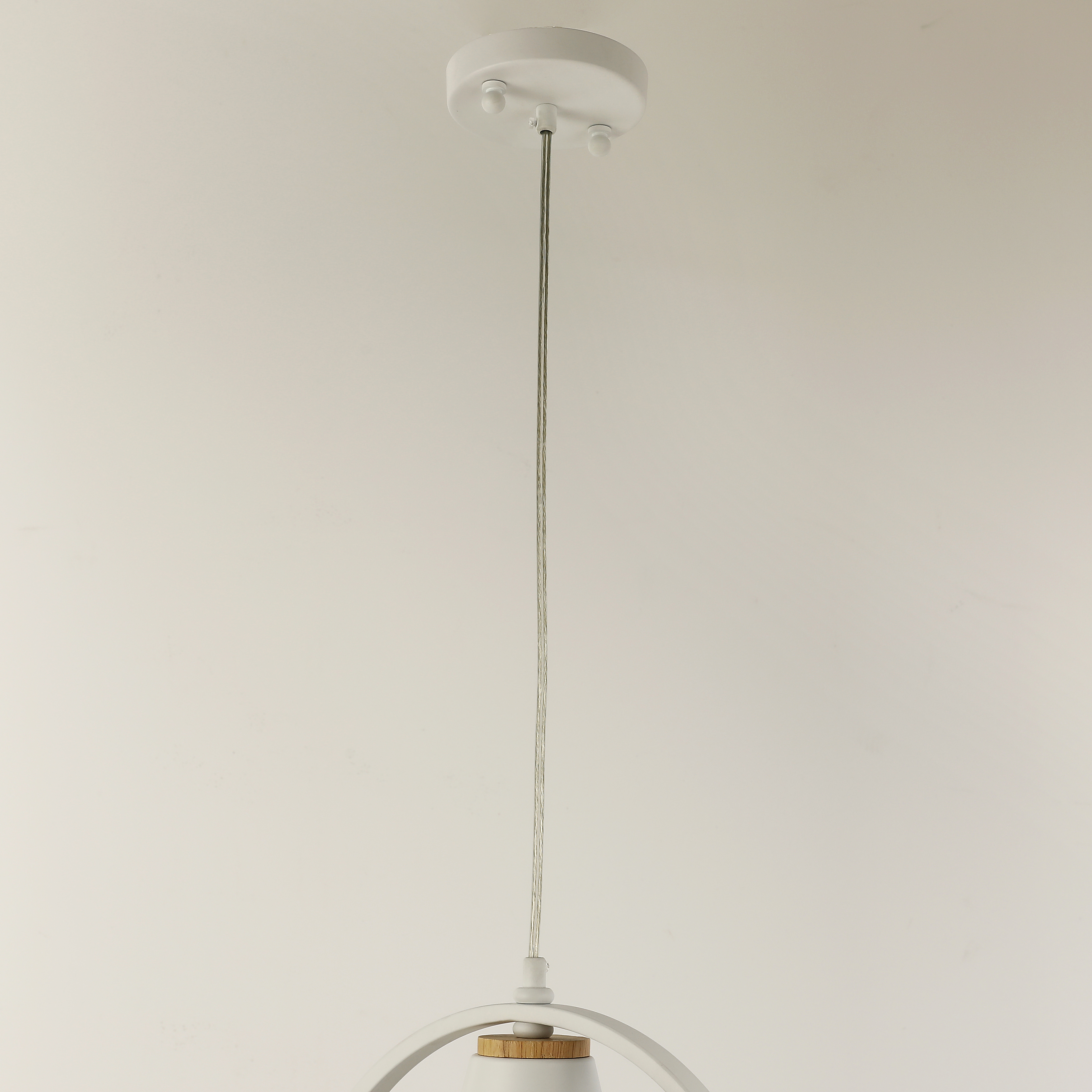 Подвесной светильник Favourite F-Promo Uccello 2939-1P, 1xE27x40W, белый с коричневым, белый - фото 3