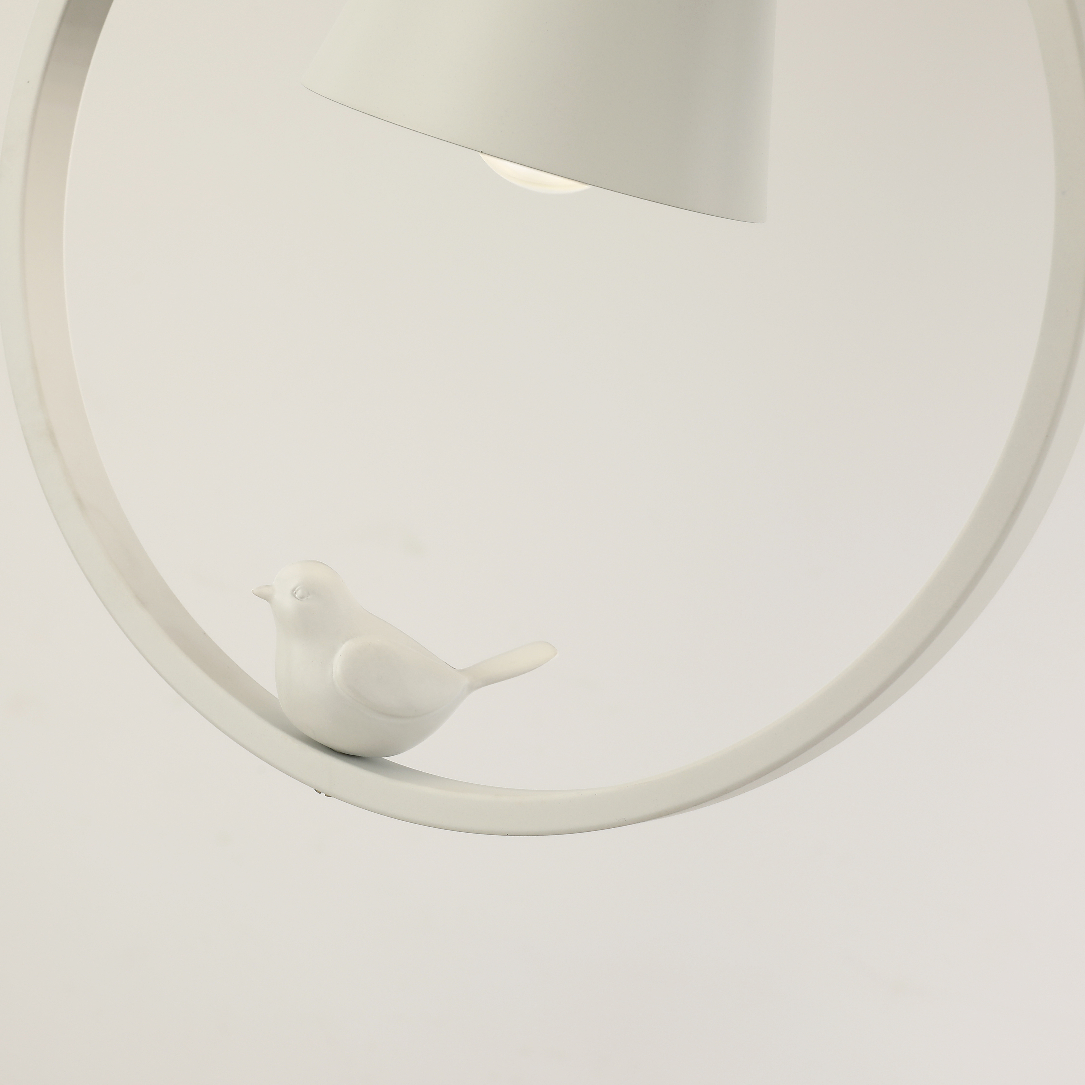 Подвесной светильник Favourite F-Promo Uccello 2939-1P, 1xE27x40W, белый с коричневым, белый - фото 4